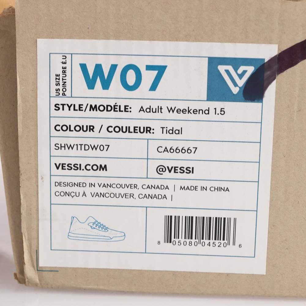 Vessi Womens Weekend 1.5 Sneakers Size 7 Waterproof Blue Lace Up Comfort Shoes - Picture 15 of 17